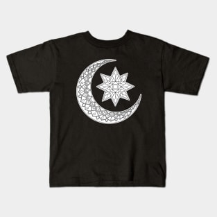 Moon Star Mandala Kids T-Shirt